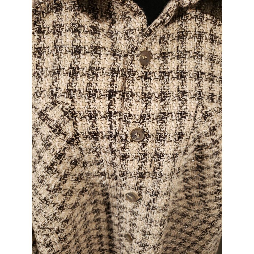 MNML Unisex Woven Flannel Tweed Pockets Full Button-down Shirt Sz 2XL NWT - Picture 5 of 9